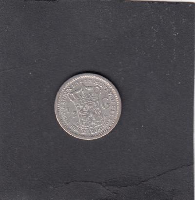 Beschrijving: 1/2 Gulden WILHELMINA 